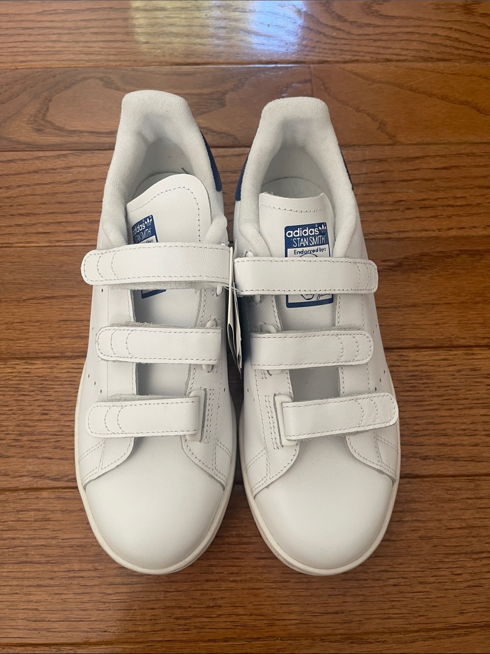 adidas Stan Smith Blue/White Velcro Sneakers